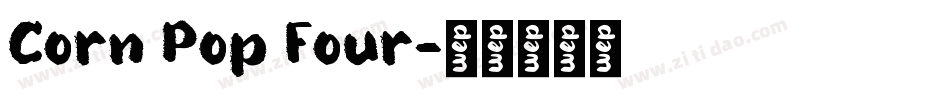 Corn Pop Four字体转换